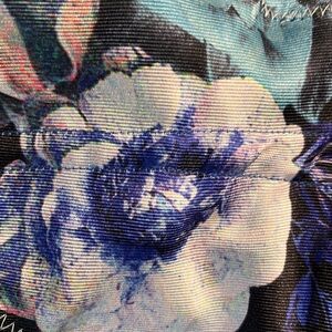 UPCYCLED BIG Flower denim jean tote/bag